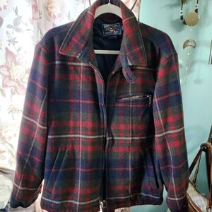 Vintage American Living 85% Wool  Womens Plaid Jacket -szL